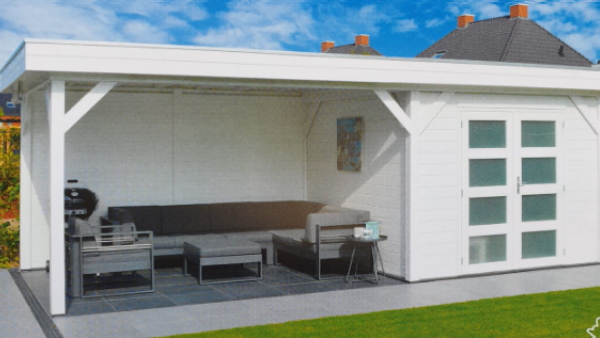 Met een houten overkapping in Meppel geniet u heerlijk beschut op uw terras in de tuin Met een houten overkapping in Meppel geniet u heerlijk beschut op uw terras in de tuin
