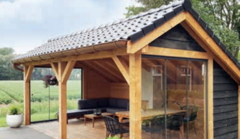 Met een houten overkapping kapschuur-model haal je een landelijke sfeer naar je tuin Met een houten overkapping kapschuur-model haal je een landelijke sfeer naar je tuin