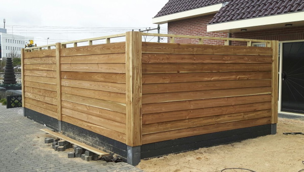 Met een geïmpregneerde Grenen houten schutting heeft u zeker 10 jaar een stabiele tuinafscheiding Met een geïmpregneerde Grenen houten schutting heeft u zeker 10 jaar een stabiele tuinafscheiding